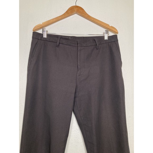 Jil Sander Womens Ponte Knit Thick Pants 40 US 10 Brown Cuffed Straight Ankle - Picture 3 of 11